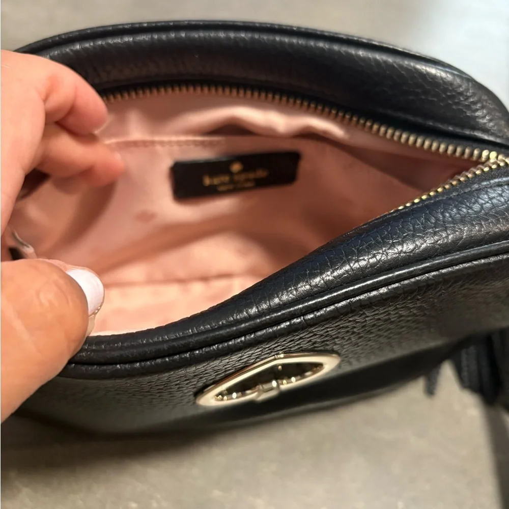 Kate Spade Black Pebbled Leather Crossbody Bag